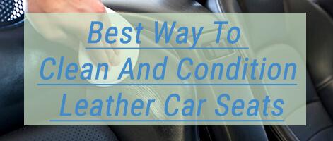 How to clean leather car seats toyota